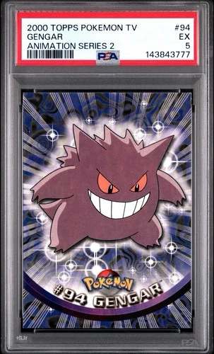 Gengar #94 Animation Series 2 2000 Pokemon - PSA 5