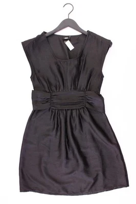 ✨ H&M Abendkleid Kleid für Damen Gr. 36, S mit Gürtel Kurzarm schwarz ✨ - Bild 1 von 4