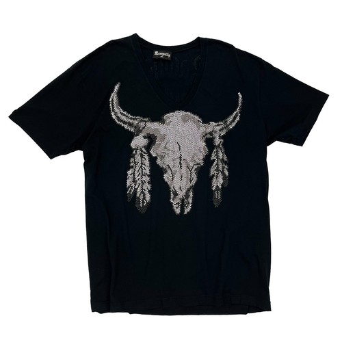 Rawyalty Couture Y2K Strass Nieten Totenkopf Goth Herren 2XL 2X XXL