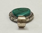Vintage Will Denetdale Sterling Silver + Velvet Malachite Pendant! Stunning! — photo 7