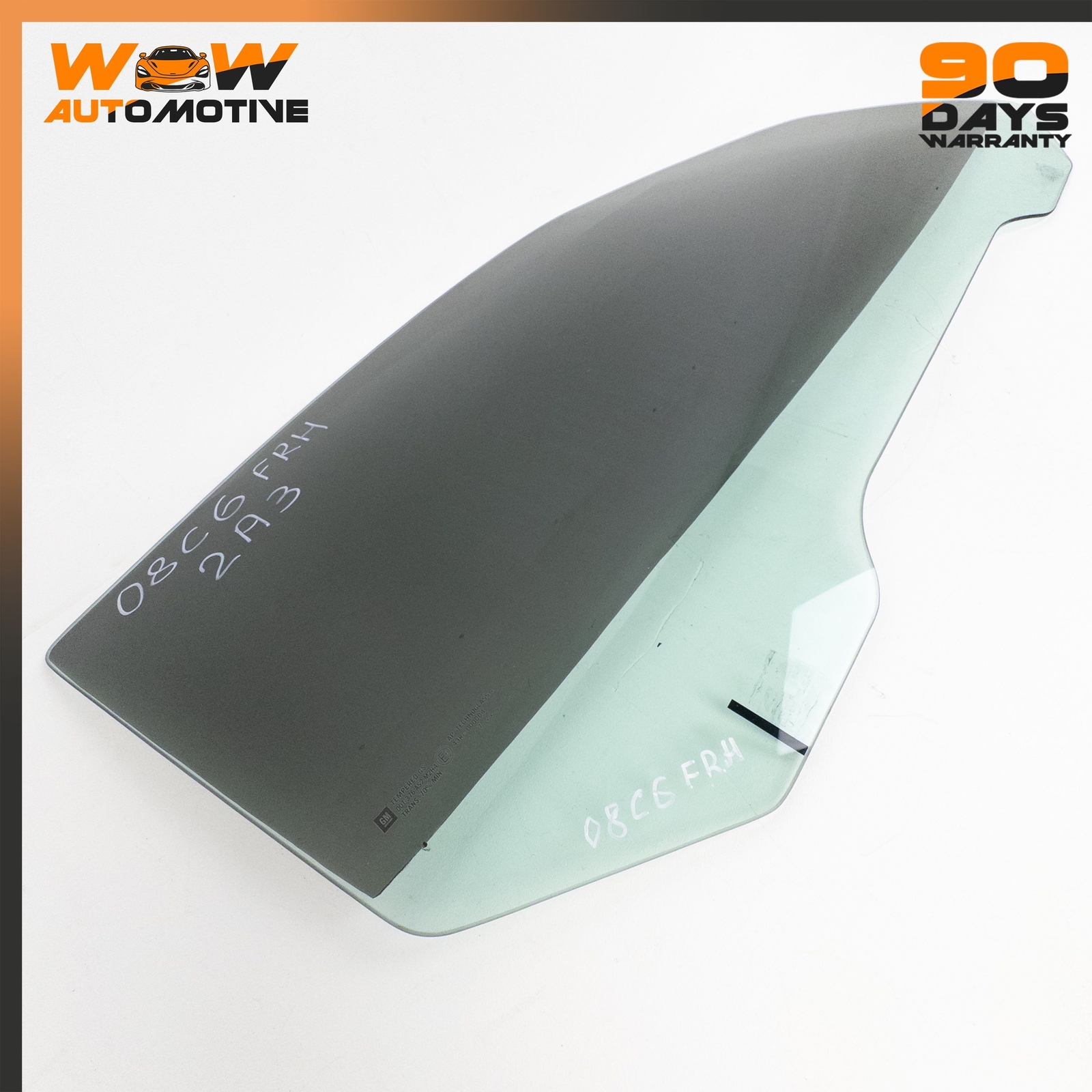 05-13 CHEVROLET CORVETTE C6 FRONT RIGHT PASSENGER SIDE DOOR WINDOW GLASS TINK OE