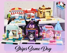 ✅ Official Sanrio City Streets Kuromi Hello Kitty Building Block Sets DIY NEW