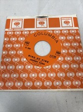 JOHNNY CASH "Ring Of Fire" 1963 7" 45rpm Single Columbia 4-42788