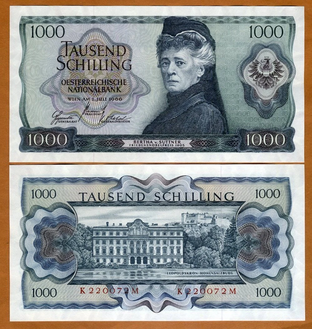 1966 奥地利纸币| eBay