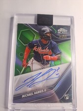 2023 Topps Chrome Black - Michael Harris Green Refractor Auto /99 #CBA-MH