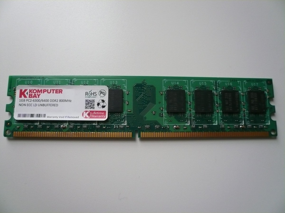 Komputerbay 1GB DDR2 800MHz PC2-6300 PC2-6400 240 PIN Desktop