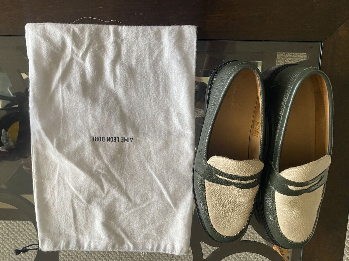 Authentic Aimé Leon Dore Penny Loafer SS21 in Green, ALD Authentic Aimé Leon Dore Penny Loafer SS21 in Green, ALD