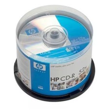 HP CD-R 80 Minute 700 MB 52x Branded 50 Ea/Pkg 10018
