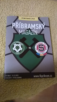 Programm FK Pribram Sparta Praha Prag Fußball Football Magazin 2018 TOP