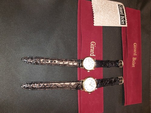 COPPIA OROLOGI LUI E LEI GIRARD BOLET NUOVI | eBay