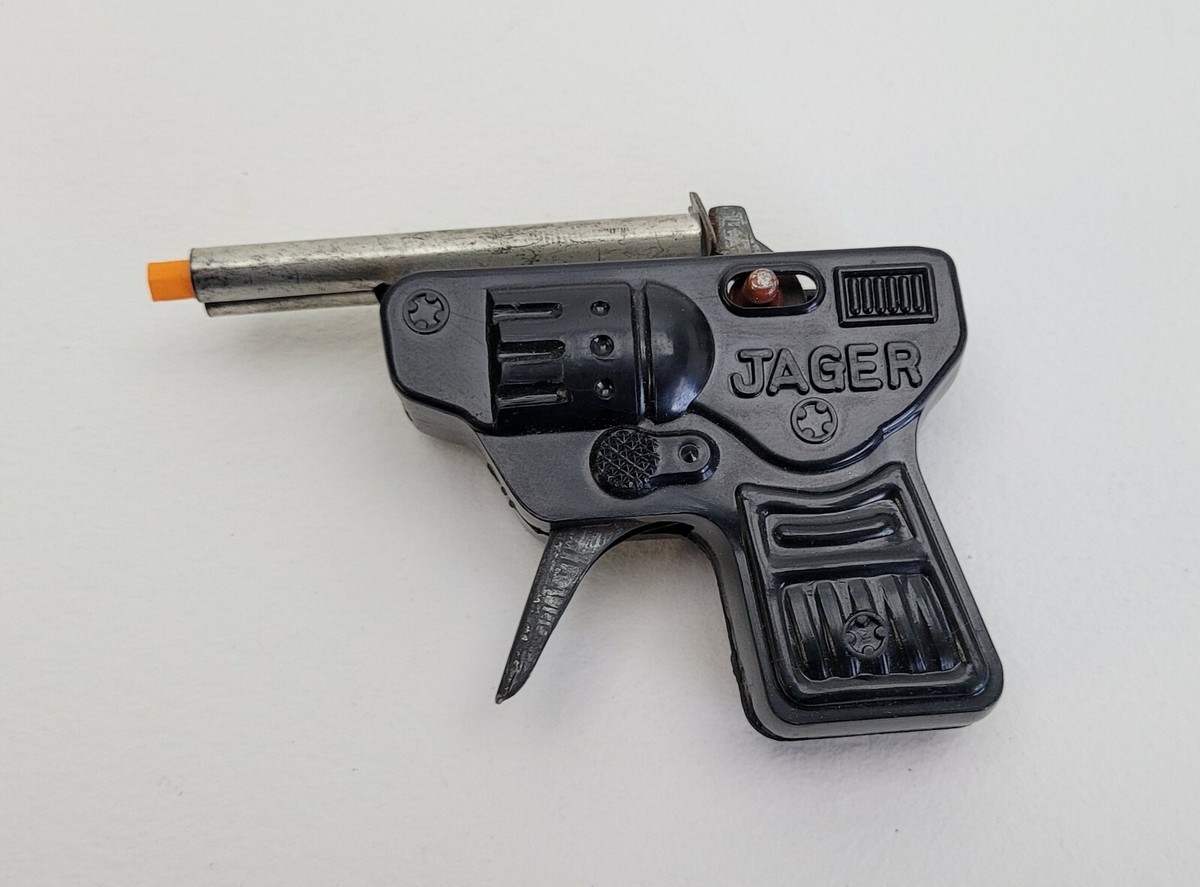Vintage 1960s Jager Japan Children's Toy Metal Cap Gun Small