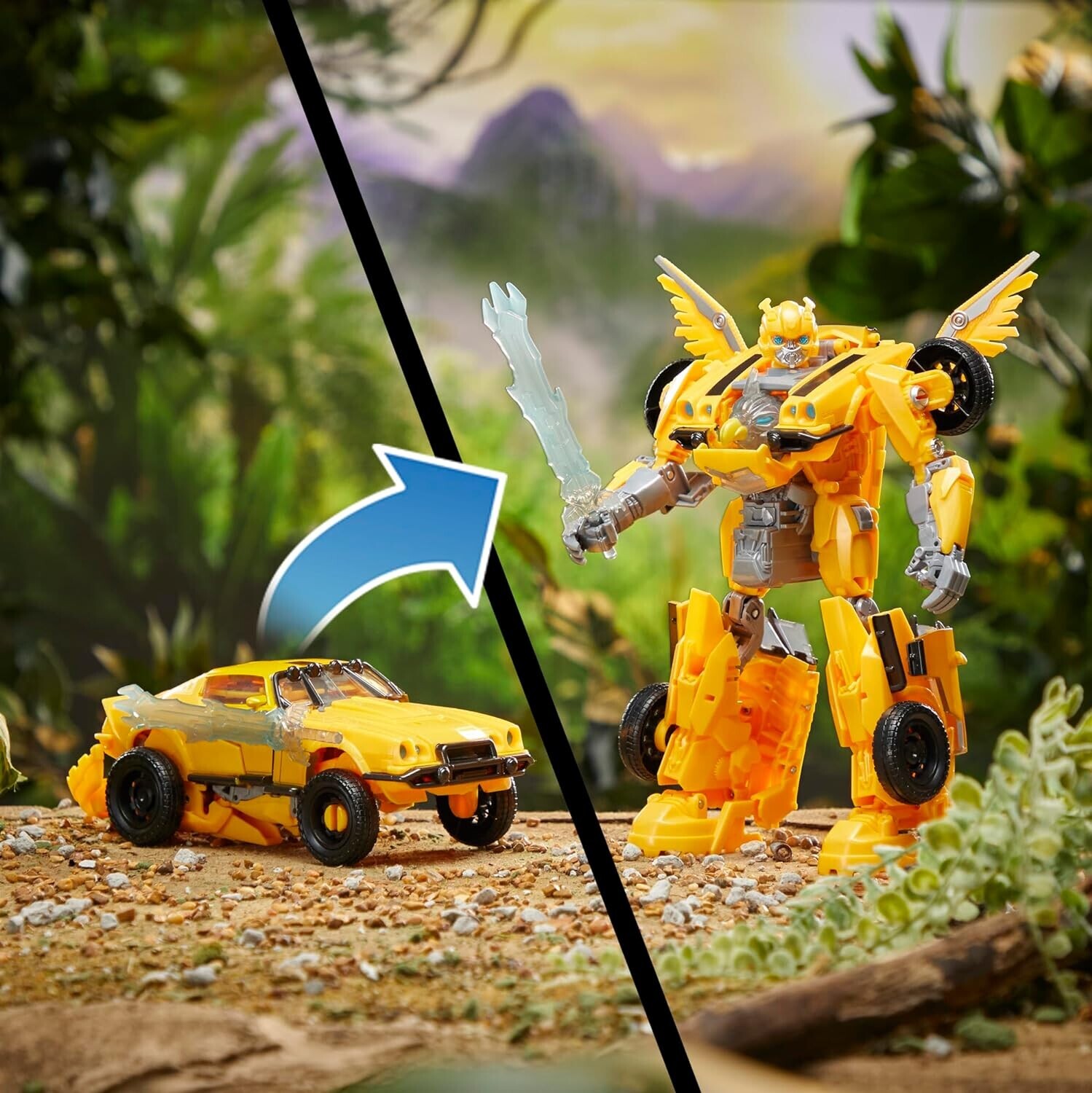 Figurine Bumblebee Transformers articulée triple transformation de 25cm - 3