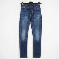 NUDIE JEANS GRIM TIM Cold Crisp Men Jeans Size W28 L32 Slim Stretch Blue k10958
