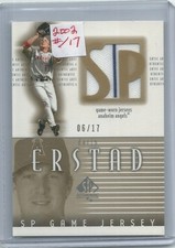 2002 Upper Deck SP Darin Erstad Game Used Jersey #6/17 Card #J-DE