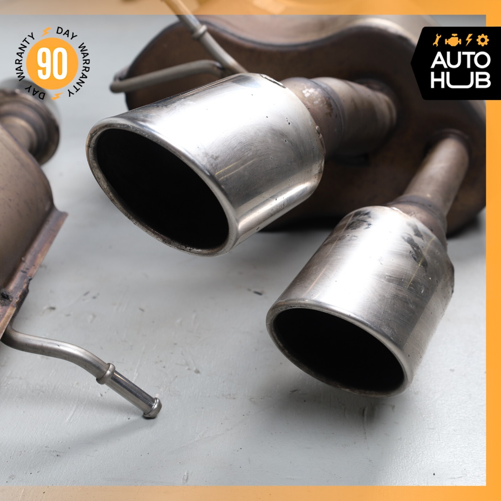 Maserati Quattroporte M139 Exhaust Mufflers Dual Tips Left & Right Side Set 74k