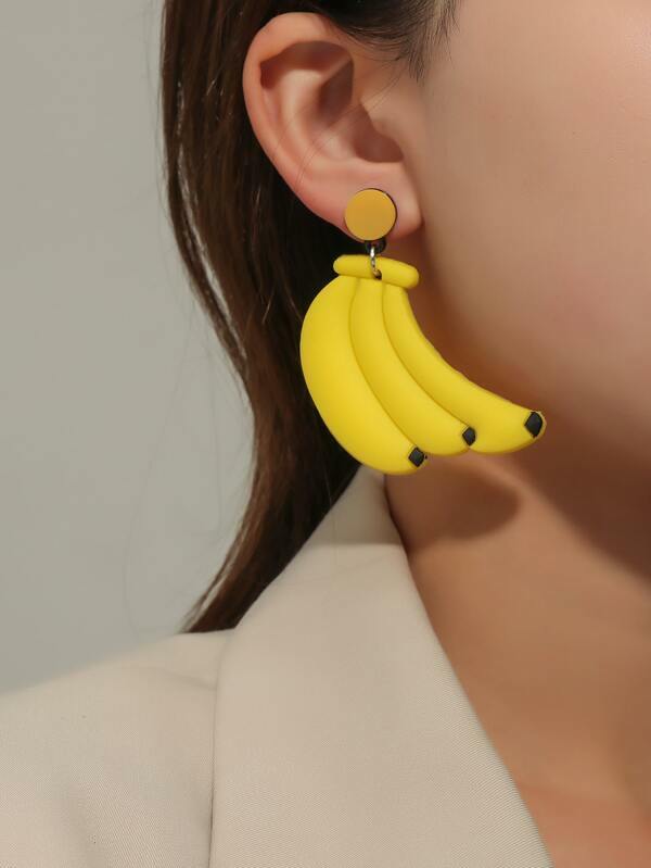 Banana earrings