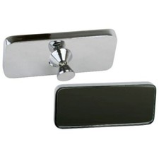 Latest Rage 857805 Chrome Rear View Glue On Mirror For Flat Windshields Each