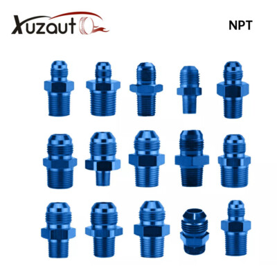 1/2/4X AN4 AN6 AN8 AN10 AN12 Straight Male Flare Fuel Hose End Fitting Adapter