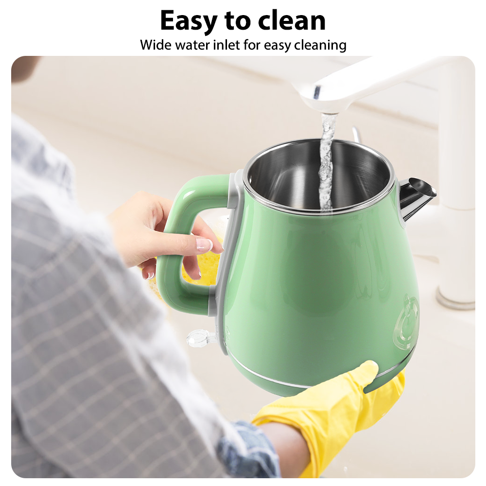 1.8L Electric Kettle Glass 360 Blue LED Illuminated Portable Jug