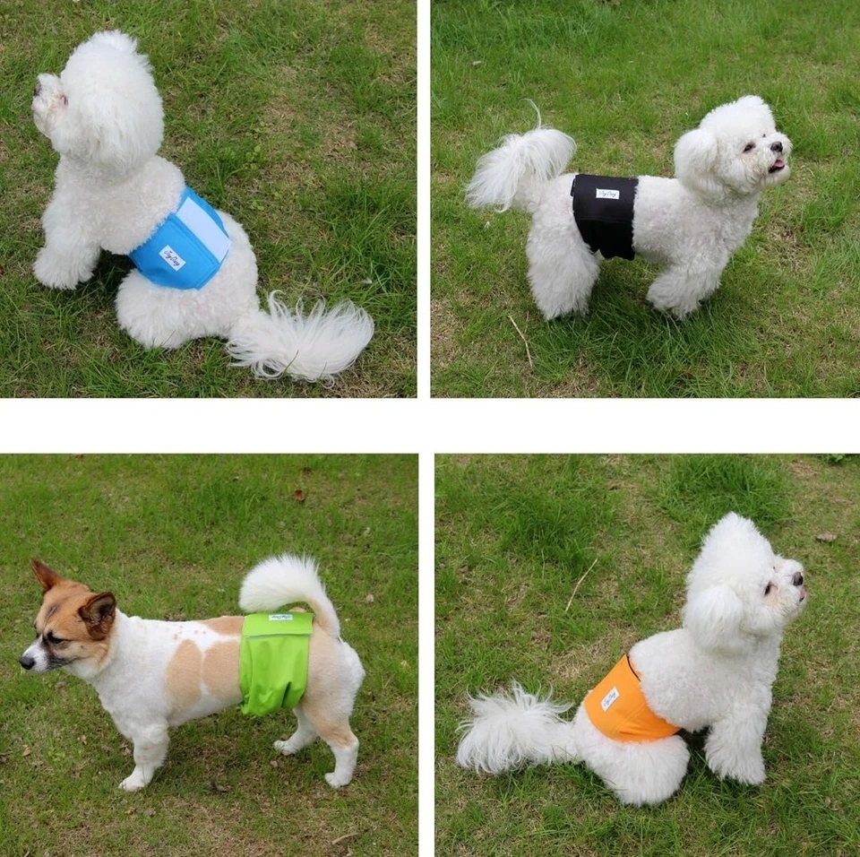 Joydaog Reusable Belly Bands for Male Dogs, 3Pack Premium Washable Diapers - XXL - Image 2 of 4