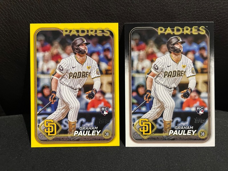 2024 Topps Update Yellow Border / Base Graham Pauley RC US84 Padres