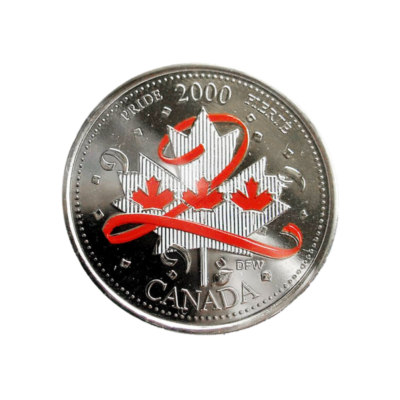 🇨🇦 Canada quarter 25 cents coin, Millennium Quarters, PRIDE