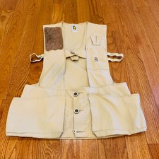 Vintage Bob Allen Canvas Shooting Hunting Fishing Vest Adult Medium Made in USA