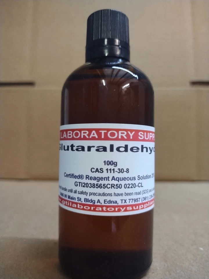 GTI LABORATORY SUPPLIES Glutaraldehyde, Certified® Reagent Aqueous Solution 25%