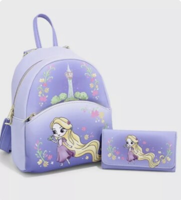 Loungefly Disney Rapunzel Tangled Chibi Mini Backpack  display picture 3