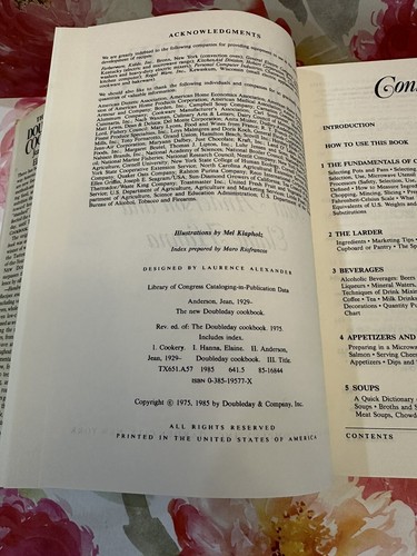 The New Doubleday Vintage Cookbook 1985 ~ By Elaine Hanna and Jean Anderson - Picture 9 of 17