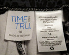 Women's Gray/Black Leopard Capri w/side Zip, Size 10, by Time & Tru — photo 3