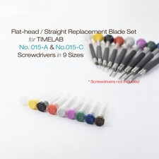 Timelab Watch Jewerly Screwdriver FLAT HEAD Straight Replacement Blade 9 Sizes