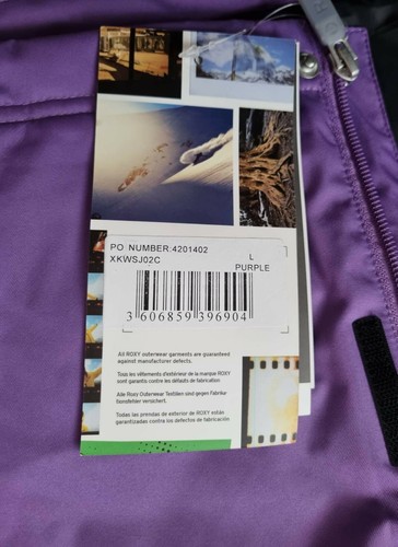ROXY Purle Snow Women's Winter Sky Jacket size Large - Picture 5 of 10