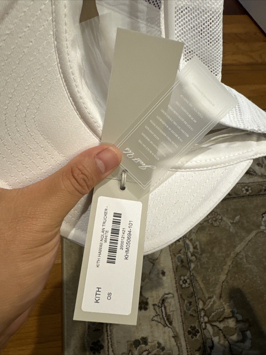 New Kith Hawaii Exclusive Nolan Trucker Hat White Waikiki OS