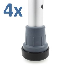 Zimmer Walking Frame Glides - Fits Over 45mm Base Ferrule for Easy Movement (4x)