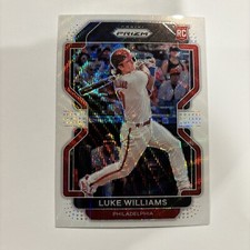 2022 Panini Prizm Prizms White Wave #37 Luke Williams