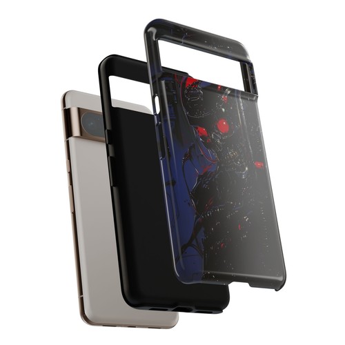 Phone Ink - Tough Case for iPhone Galaxy Pixel - Dark Cyborg Skull Android Robot - Picture 167 of 179