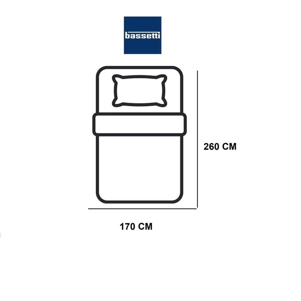 Trapunta invernale letto singolo Bassetti in cotone Art. Check 170x260 cm - Immagine 4 di 4