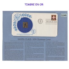 3246 ETATS UNIS USA TIMBRE 1979 N°1259 ENVELOPPE 1er Jour avec TIMBRE en OR - Go