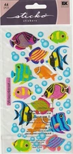 Sticko flat stickers Glitter JELLYFISH BUBBLES theme 52553 FAST FREE shipping!