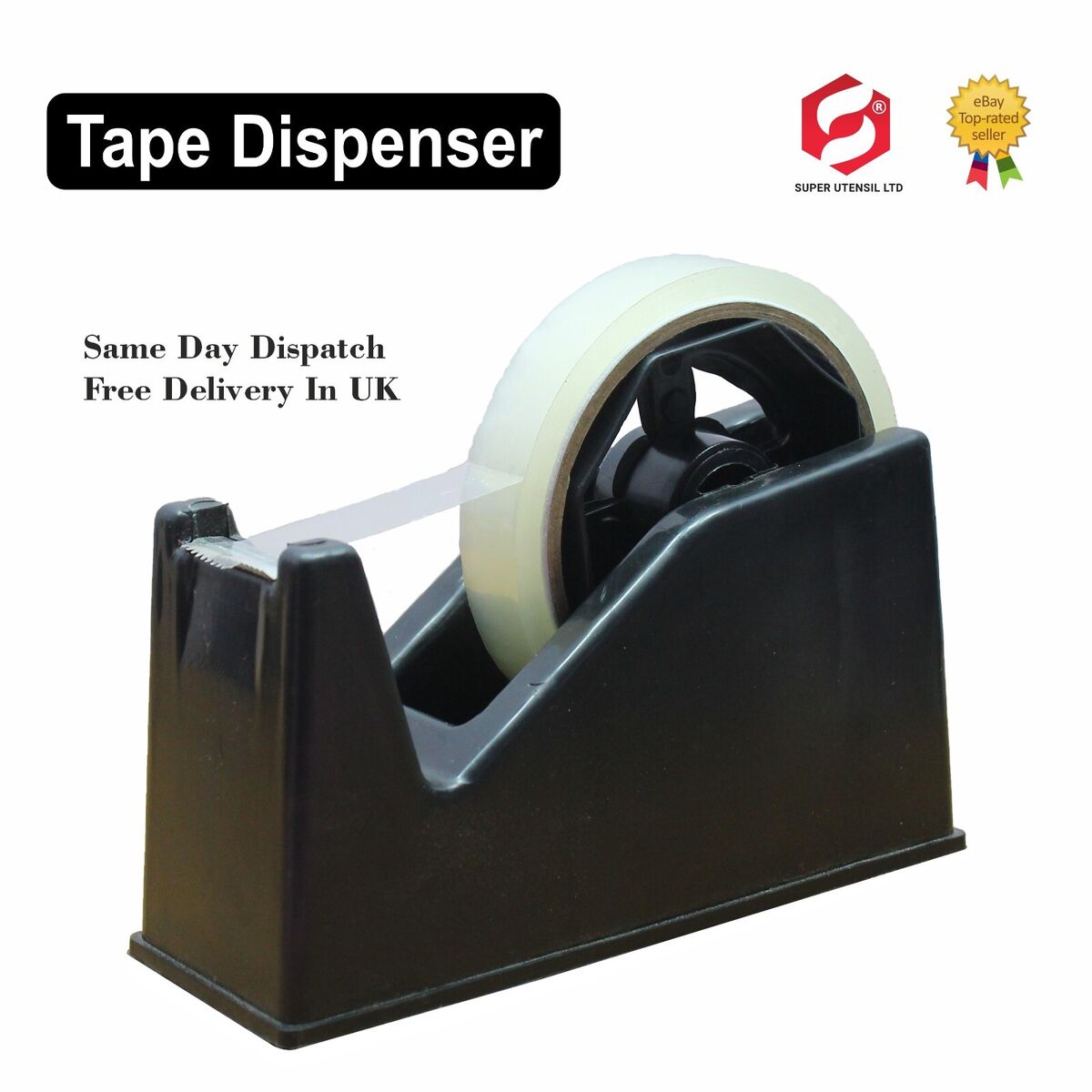 Replacement Tape Dispenser Wheel, Black Durable Tape Dispenser Core And Wheel, Sellotape Dispenser Wheel Tape Dispenser Wheel Ideal For Tapes Up To 20mm In Width