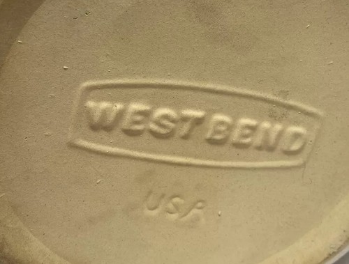 Vintage 1950's Westbend Bean Pot Kitchen Ceramic Crock Jar Lid - Picture 2 of 12