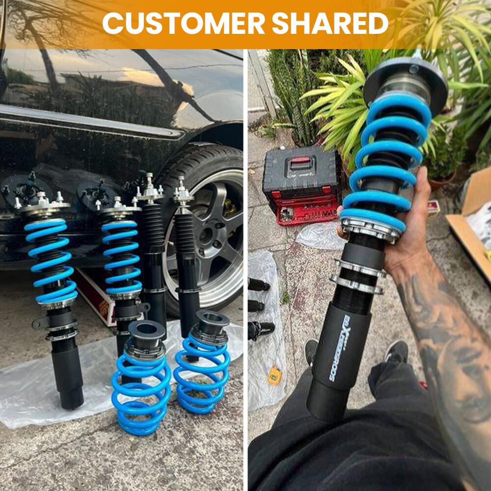 Maxpeedingrods COT6 24 Ways Adj. Damper Shock Coilovers Kit for BMW 3 Series E46
