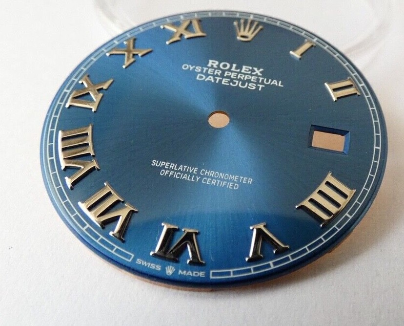 Factory 100percent Original Rolex Blue Roman Dial for Datejust II 41MM 126300 126334 ,