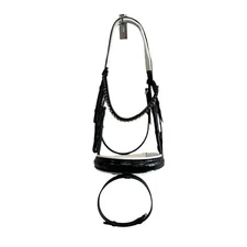 New! Otto Schumacher Comfort XS Patent Snaffle Bridle with Thin Fade Browband