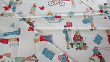 2002 Alexander Henry SUMMER FICTION Cotton Fabric Reading Bookworms READ 1yd OOP