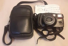 Samsung Maxima Zoom 105 35mm Point & Shoot Film Camera with Case UNTESTED AS IS