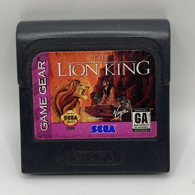 The Lion King (SEGA Game Gear) Authentic Cartridge Only Tested Video ...