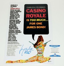 ACTRESS JACQUELINE BISSET SIGNED 'CASINO ROYALE' 12x18 MOVIE POSTER BECKETT COA 