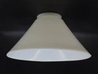 ANTIQUE 10" SLANT OPAL MILK GLASS LAMP SHADE     GA#2